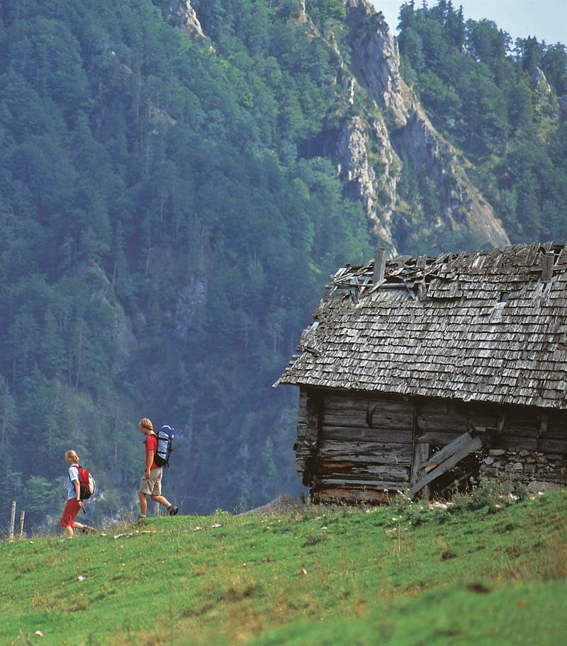 Wandern in gesunder Natur KLettern, Bergtour, Bergsteigen, Skitouren