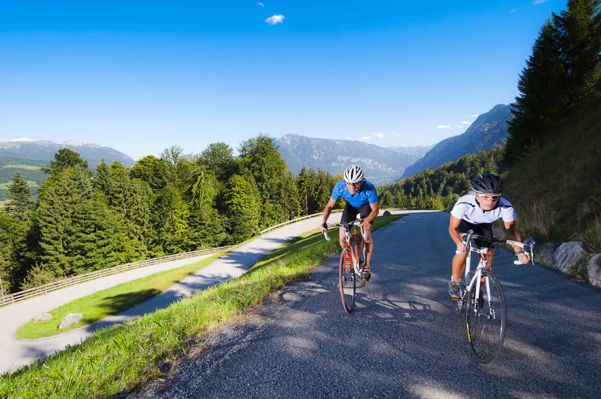 Rennrandfahren am Mondsee und Fuschelsee OÖTouri Hochhauser Rennradfahren Relaxbiken Radtour Österreich