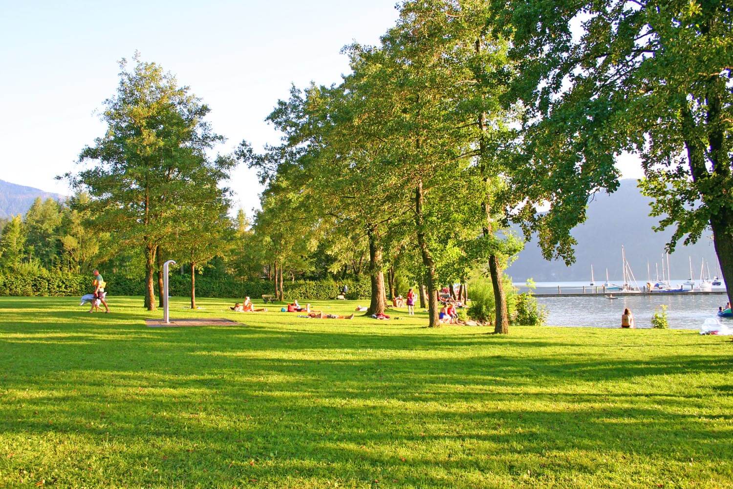 Badeplatz 500 m entfernt Badeplatz Salzkammergut Familienurlaub Segeln